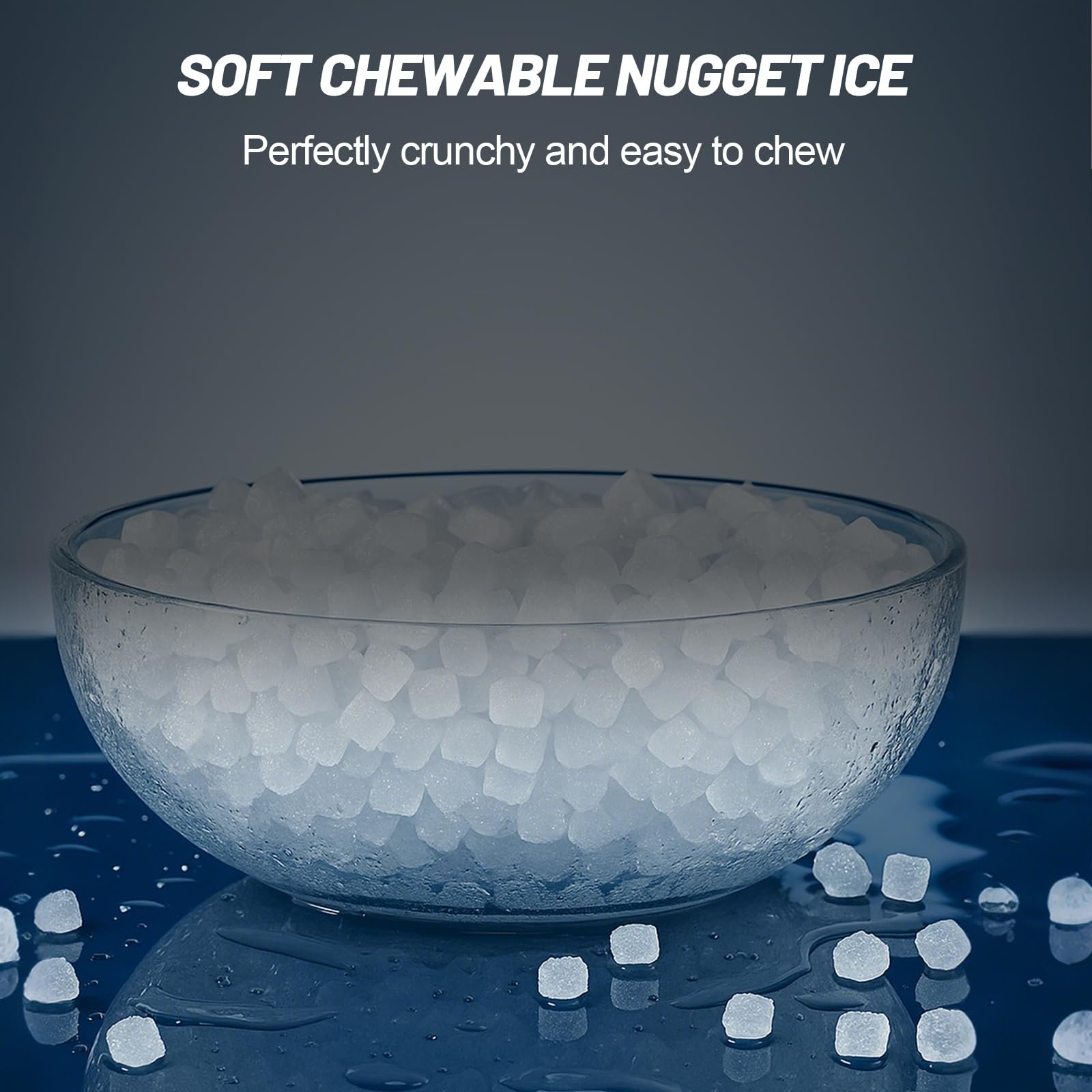 Nugget Ice Maker Machine, 100LBS/24H, 20LBS Capacity