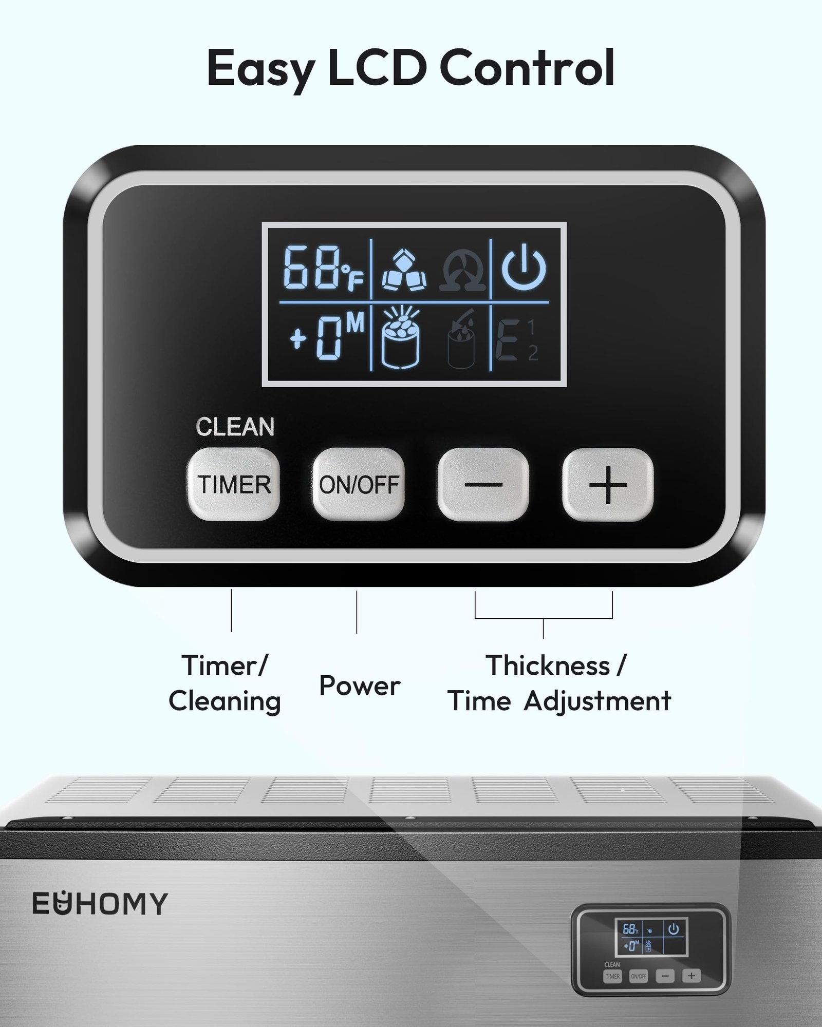Commercial Ice Maker Machine,400lbs/24H,250lbs Bin,Stainless Steel