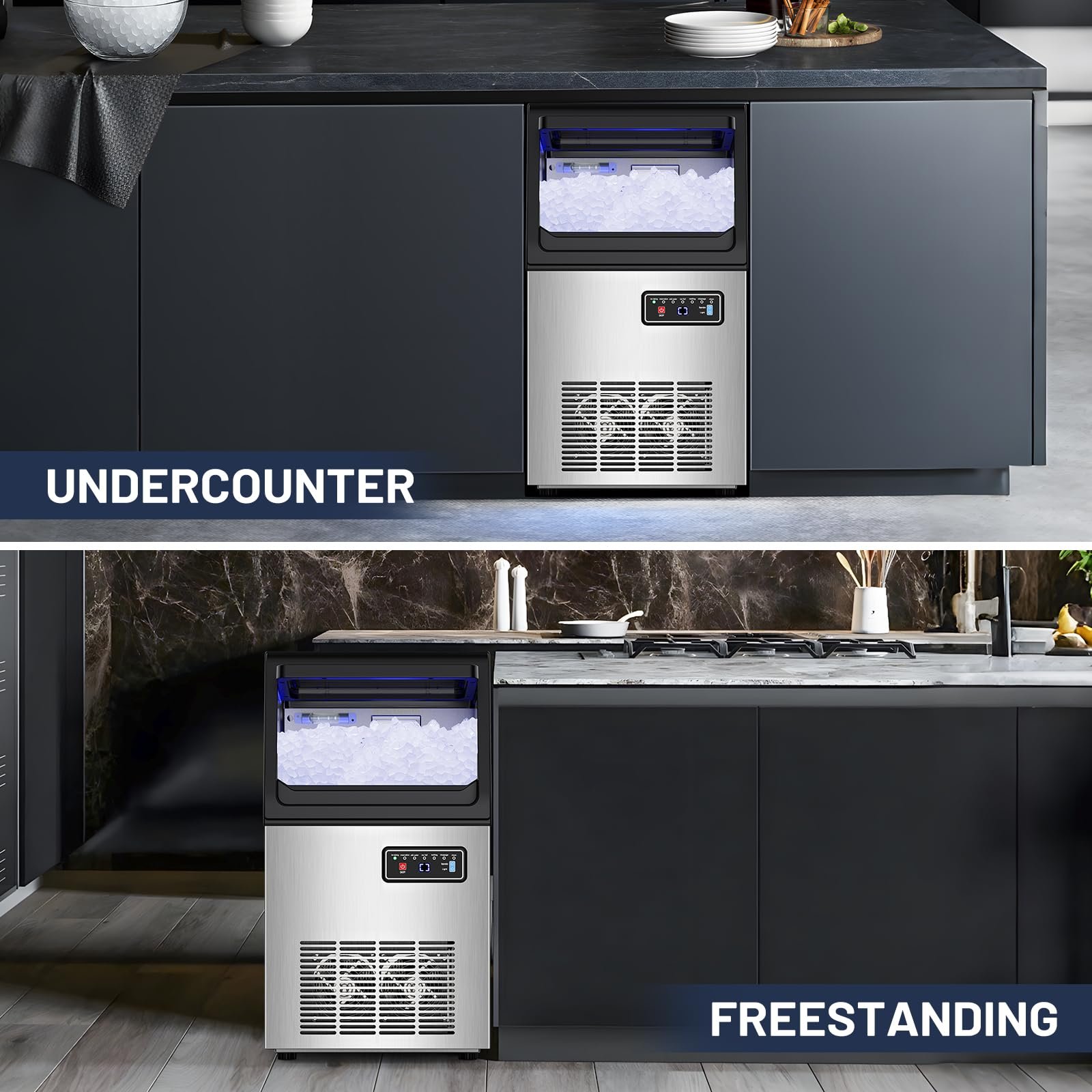 Nugget Ice Maker Machine, 100LBS/24H, 20LBS Capacity