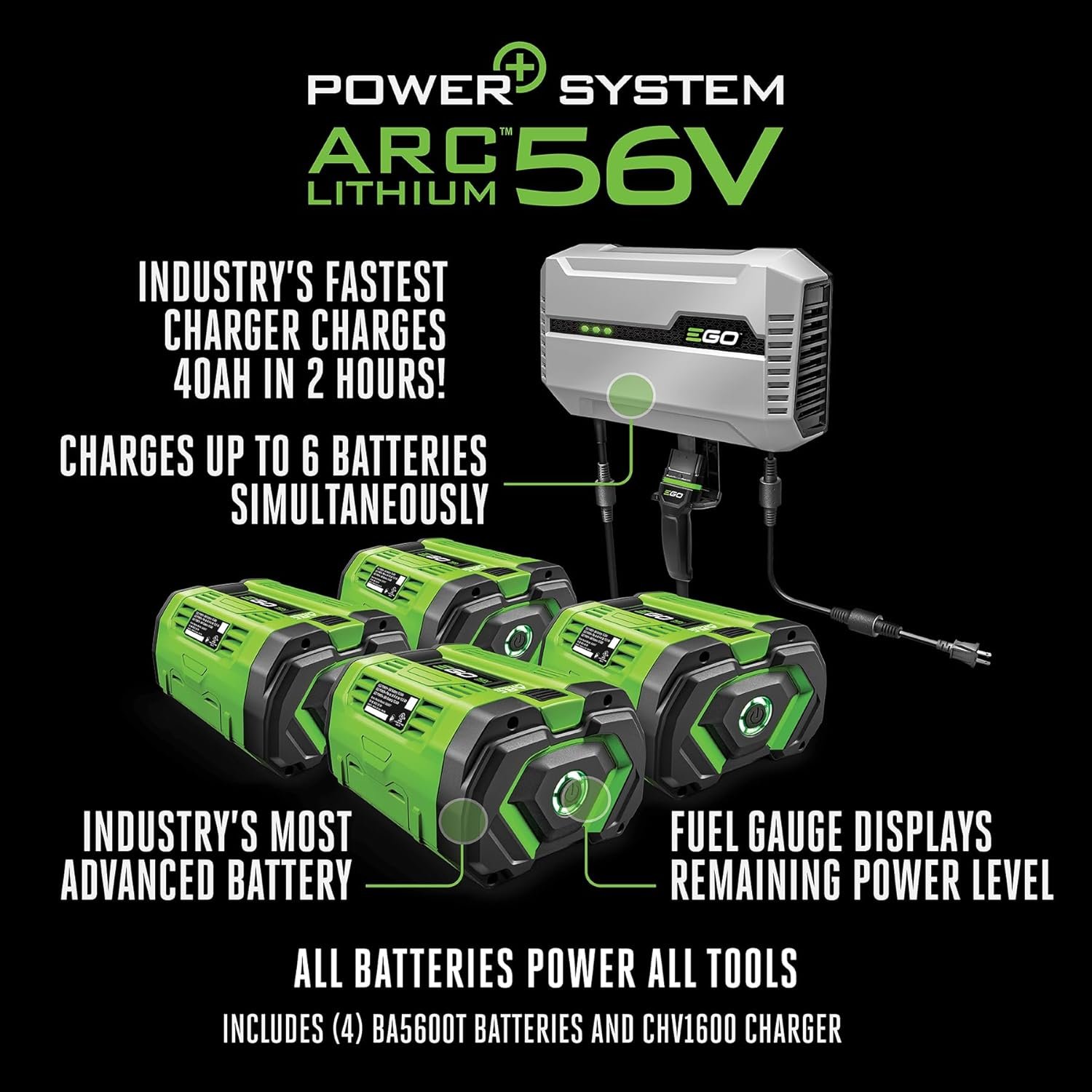 EGO Power+ Z6 42" Zero Turn Riding Lawn Mower Electric, 22HP Equivalent